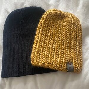 Mustard Knit Beanie - Cozy Winter Hat. Big Bee Co.